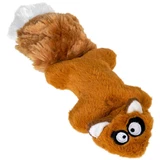 GiGwi Plush Friendz – Игрушка Белка с 2-мя пищалками для собак; 24 см (Оранжевый)