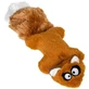 GiGwi Plush Friendz – Іграшка Білка з 2-ма пискавками для собак; 24 см (Помаранчевий)