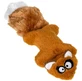 GiGwi Plush Friendz – Іграшка Білка з 2-ма пискавками для собак; 24 см (Помаранчевий)