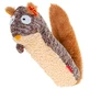 GiGwi Plush Friendz – Іграшка Білка з пискавкою для собак; 29 см