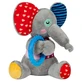 GiGwi Plush Friendz – Іграшка Слоненя з кільцем та пискавкою для цуценят; 19х13 см
