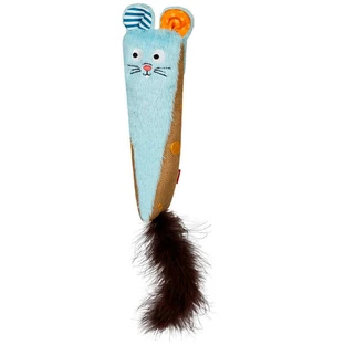 GiGwi Rookie Hunter – Іграшка Кролик з шарудінням блакитний для котів; 38х8 см (Блакитний)