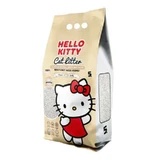 Hello Kitty (Хелоу Китти) Cat Litter Natural - Белый бентонитовый наполнитель для кошачьего туалета без ароматизаторов; 5 л / 4,3 кг