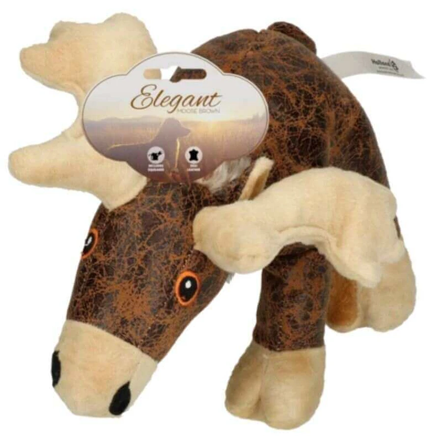Holland Animal Care (Холанд Енімал Кеа) Elegant Moose - М'яка іграшка Лось для собак із пищалкою всередині; 29х23х25 см (Коричневий): ціни та характеристики