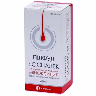 Пилфуд Босналек спрей накожный, р-р 2 % фл. с распылителем 60 мл