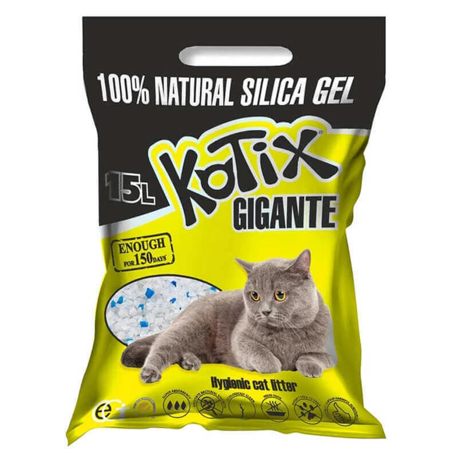 Kotix (Котікс) Наповнювач силікагелевий для котячого туалету; 15 л: ціни та характеристики