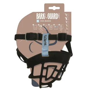 M-Pets (М-Петс) Bark Guard Dog Muzzle - Намордник регулируемый для защиты от лая собак; XL (Черный / Синий)