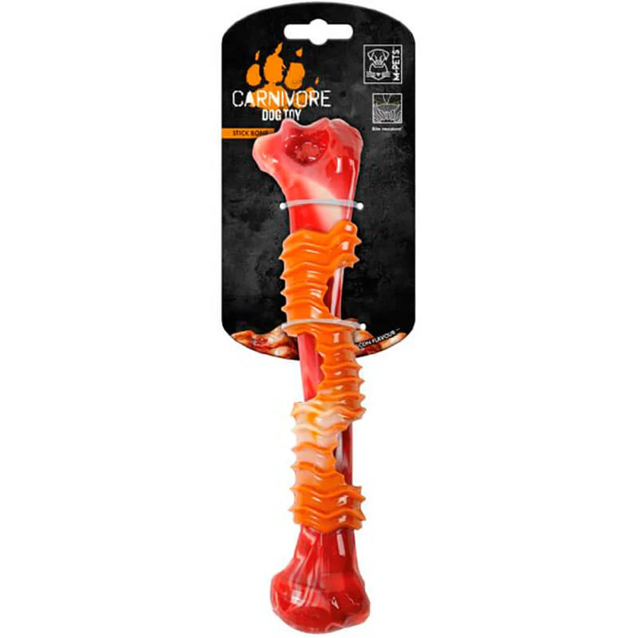 M-Pets (М-Петс) Carnivore Boomerang Bone - Іграшка Кістка-бумеранг з ароматом бекона для собак; 25,4x5,5х4,8 см (Червоний): ціни та характеристики