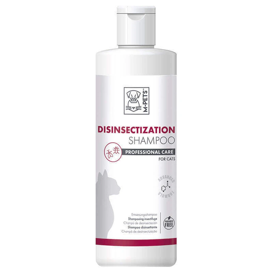 M-Pets (М-Петс) Cat Disinfectation Shampoo - Шампунь, що дезінфікує для лікування уражень шкіри, спричинених ектопаразитами у котів; 250 мл: ціни та характеристики