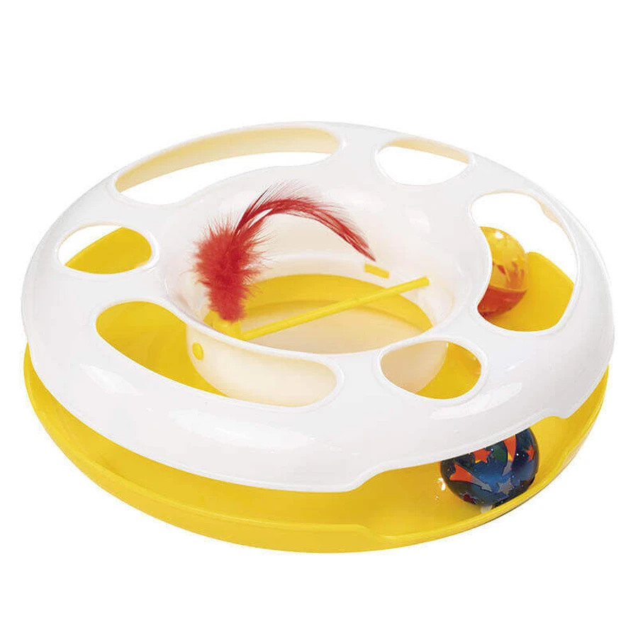 M-Pets (М-Петс) Cat Toy Discus - Інтерактивна іграшка Дискус для котів; 24,2x24,2x7,2 см (Кольори в асортименті): ціни та характеристики