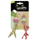 M-Pets (М-Петс) Charmy Catnip Toy Mouses - Набор мышек с кошачьей мятой для котов (2 шт); 2х(13х3х2,5 см)