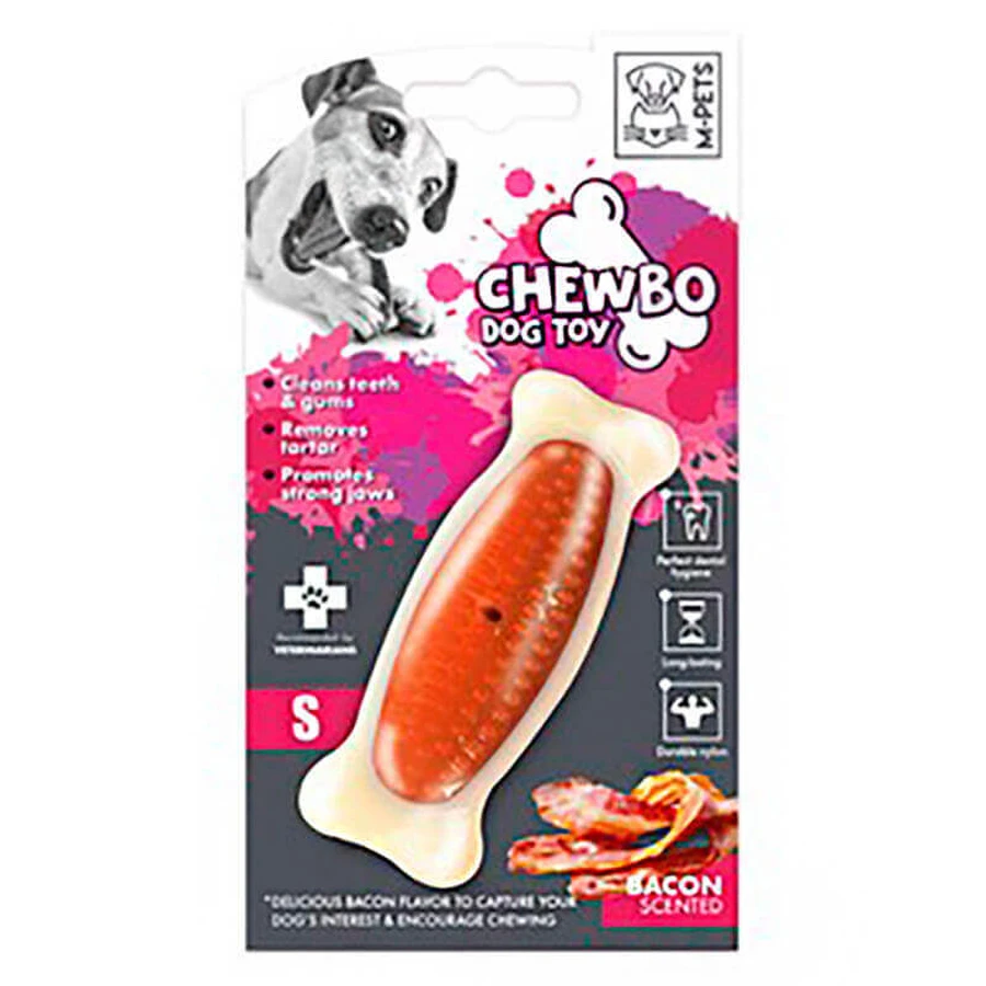 M-Pets (М-Петс) Chewbo Bone Clean Dental Bacon Scented – Жувальна іграшка Дентал Боне з ароматом бекону для собак; S: ціни та характеристики