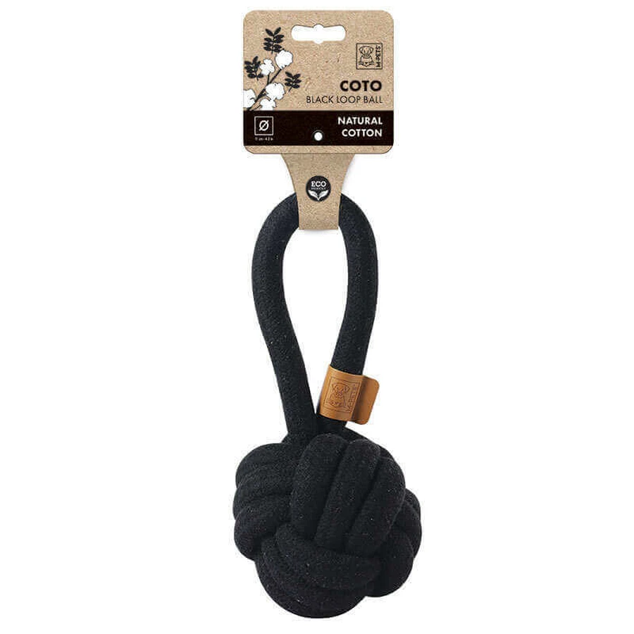 M-Pets (М-Петс) Coto Loop Ball - Іграшка Луп Бол для собак; 11 см (Чорний): ціни та характеристики