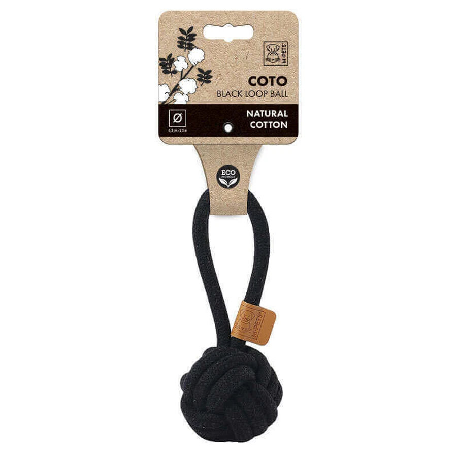 M-Pets (М-Петс) Coto Loop Ball - Іграшка Луп Бол для собак; 6.5 см (Чорний): ціни та характеристики