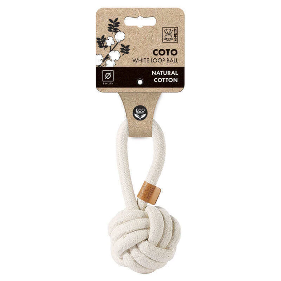 M-Pets (М-Петс) Coto Loop Ball - Іграшка Луп Бол для собак; 8 см (Білий): ціни та характеристики