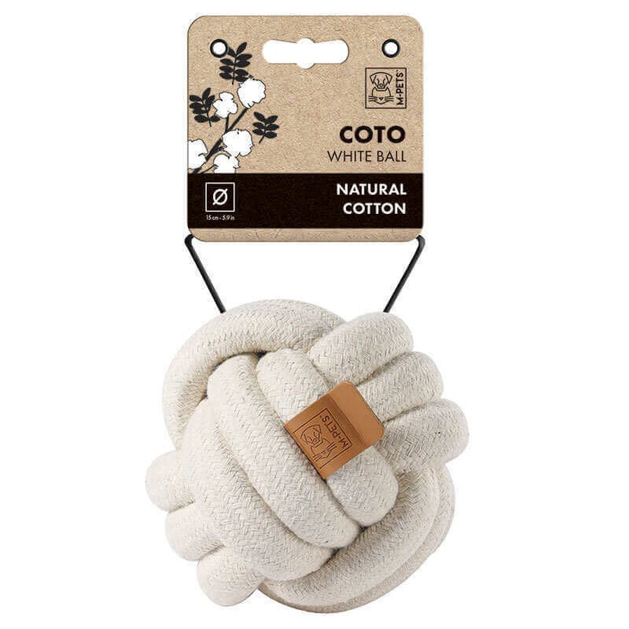 M-Pets (М-Петс) Coto White Ball - Іграшка Вайт Бол для собак; 15 см (Білий): ціни та характеристики