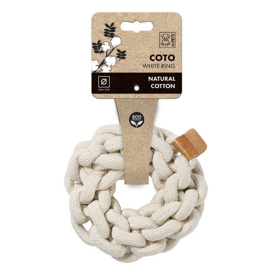 M-Pets (М-Петс) Coto White Ring - Іграшка Вайт Рінг для собак; 13 см (Білий): ціни та характеристики