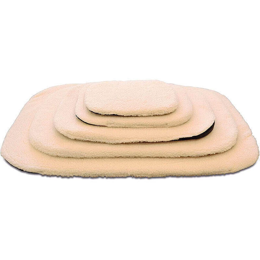 M-Pets (М-Петс) Cushion for Java Dog Bed - Матрац із штучного хутра в пластиковий лежак Ява для собак різних порід та котів; 48х32х3 см: ціни та характеристики