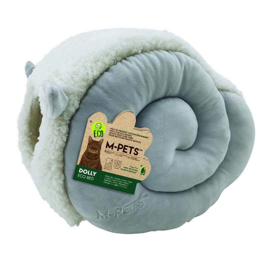 M-Pets (М-Петс) Dolly Eco Bed – Эко-домик для котов и собак малых пород; 47х35х30 см (Серый): цены и характеристики