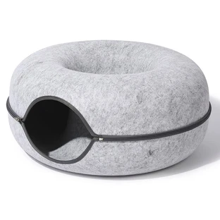 M-Pets (М-Петс) Donut Tunnel - Лежак Пончик для котів та маленьких собак; 51х51х20 см
