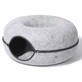M-Pets (М-Петс) Donut Tunnel - Лежак Пончик для котов и маленьких собак; 51х51х20 см
