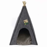 M-Pets (М-Петс) ECO Tipi - Еко-намет Тіпі для котів; 50x50x60 см (Сірий)