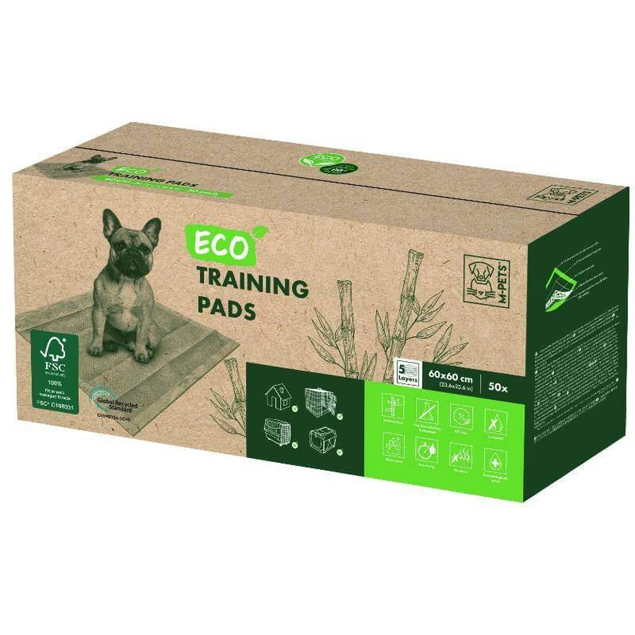 M-Pets (М-Петс) ECO Training Pads - Экологические приучающие пеленки для собак; 60х60 см / 50 шт.: цены и характеристики