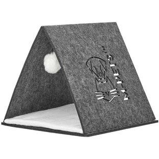 M-Pets (М-Петс) Eco Tent - Еко-будиночок з лежаком та іграшкою для котів; 39,5х38х36 см