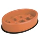 M-Pets (М-Петс) Fishbone Slow Feed Bowl – Миска Фишбон для медленного кормления собак; 27,5х19,7х6 см (Оранжевый)