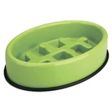 M-Pets (М-Петс) Fishbone Slow Feed Bowl – Миска Фишбон для повільного годування собак; 27,5х19,7х6 см (Світло-зелений)