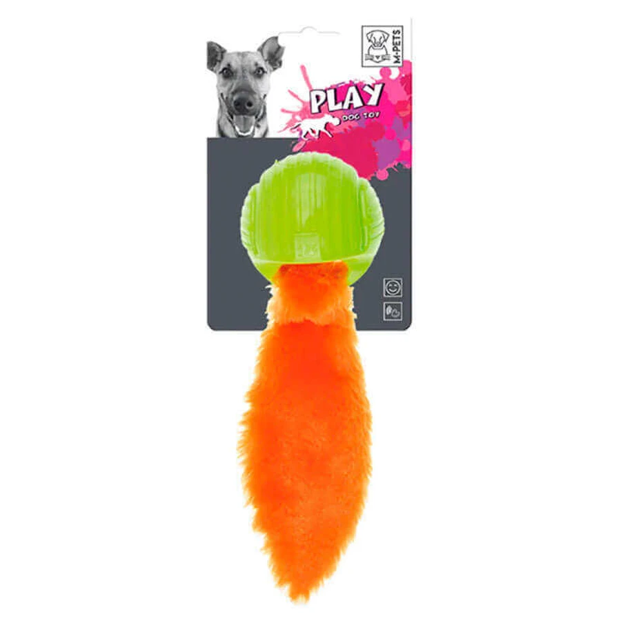 M-Pets (М-Петс) Foxball - Іграшка Фоксбол для собак; 24.7х7.7х7.7 см (Помаранчево-зелений): ціни та характеристики