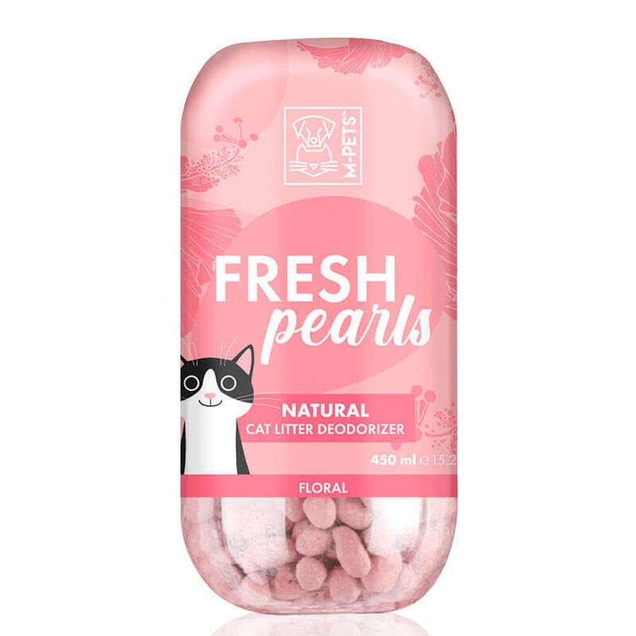 M-Pets (М-Петс) Fresh Pearls Natural Cat Litter Deodoriser Floral - Натуральный цветочный дезодорант для кошачьего туалета; 450 мл: цены и характеристики