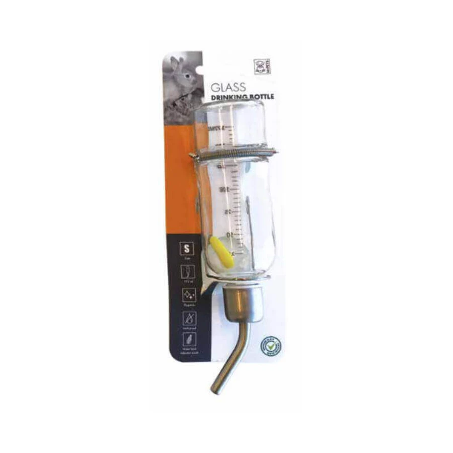 M-Pets (М-Петс) Glass Drinking Bottle - Поїлка скляна для гризунів; 177 мл: ціни та характеристики