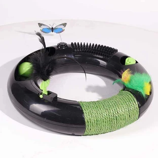 M-Pets (М-Петс) Halo Eco Cat Toy - Эко-игрушка кольцо Хало для котов; 30,5х30,5х5,5 см