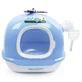 M-Pets (М-Петс) Helicat Cat Litter Box - Туалет с фильтром и совком для котов; 68,6х52,6х53,4 см (Голубой)