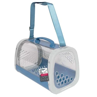 M-Pets (М-Петс) Honey Pet Carrier – Переноска для котів та собак дрібних порід; 59,1х38,1х35,4 см (Блакитний)