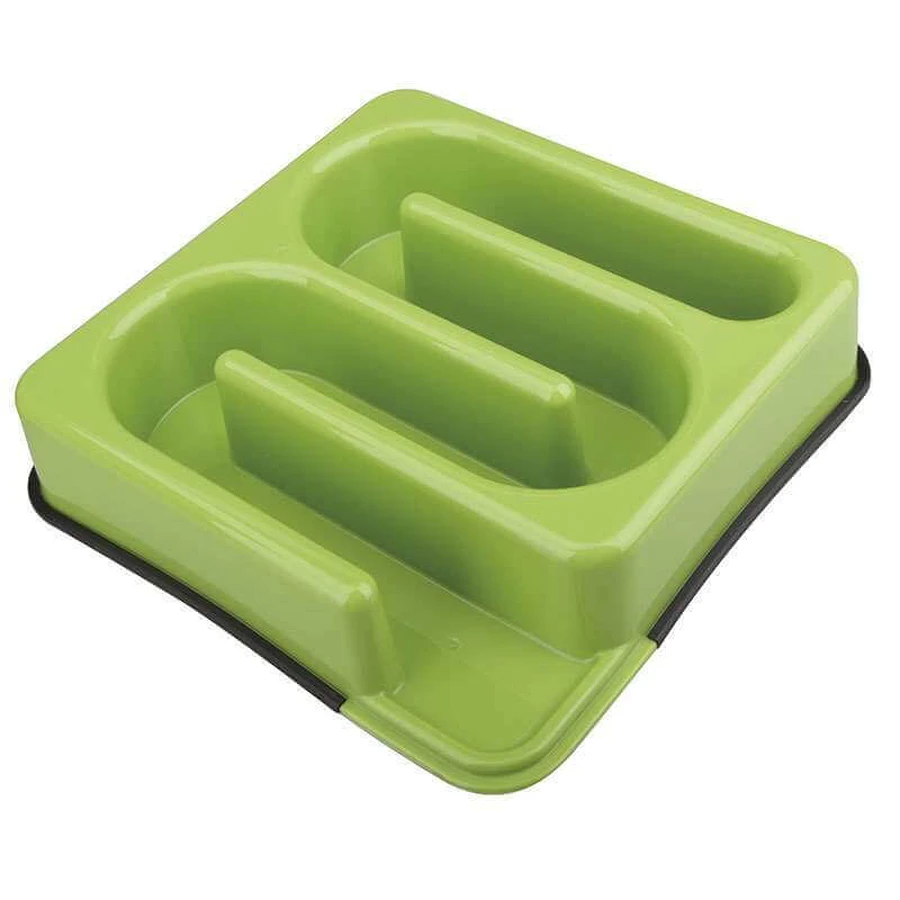 M-Pets (М-Петс) Labyrinth Slow Feed Bowl – Миска Лабіринт для повільного годування собак; 25х25х5,5 см (Світло-зелений): ціни та характеристики