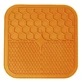 M-Pets (М-Петс) Lecca Mat - Лекка-мат не скользящий для медленного кормления собак и кошек; L (30x30x1 см) (Оранжевый)