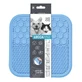 M-Pets (М-Петс) Lecca Mat - Лекка-мат не скользящий для медленного кормления собак и кошек; M (21х21х1 см) (Голубой)