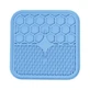 M-Pets (М-Петс) Lecca Mat - Лекка-мат не скользящий для медленного кормления собак и кошек; S (15x15x1 см) (Голубой)