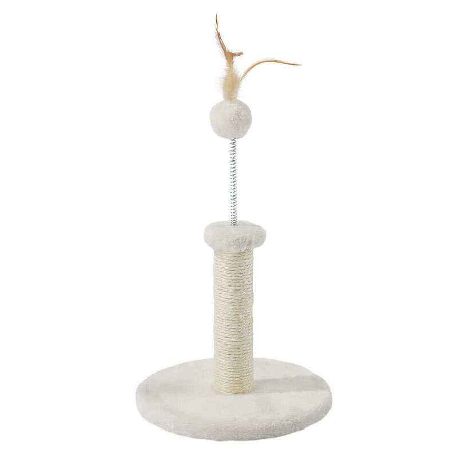M-Pets (М-Петс) My First Cat Tree Feather - Ігровий комплекс з пір'ям для кошенят; 24х24х36 см (Білий): ціни та характеристики