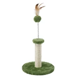 M-Pets (М-Петс) My First Cat Tree Feather - Игровой комплекс с перьями для котят; 24х24х36 см (Зеленый)