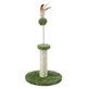 M-Pets (М-Петс) My First Cat Tree Feather - Игровой комплекс с перьями для котят; 24х24х36 см (Зеленый)