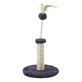 M-Pets (М-Петс) My First Cat Tree Feather - Игровой комплекс с перьями для котят; 24х24х36 см (Тёмно-серый)