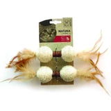M-Pets (М-Петс) Natura Dumbbell - Набір іграшок із сизалю з котячою м'ятою для котів; Комплект