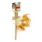 M-Pets (М-Петс) Natura Feather Wand - Игрушка-палочка с перьями для котов; 35,5 см (Разноцветный)