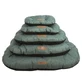 M-Pets (М-Петс) Oleron Oval Cushion – Лежак для собак различных пород и котов; 45х28х9 см (Серо-зелёный)