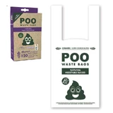 M-Pets (М-Петс) POO Dog Waste Bags with Handles Lavender Scented – Биологически разлагаемые пакеты с ручками для уборки за собаками с ароматом лаванды; 120 шт.