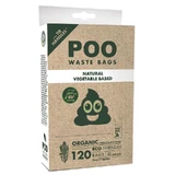 M-Pets (М-Петс) POO Dog Waste Bags with Handles Non Scented – Пакети, що біологічно розкладаються, з ручками для прибирання за собаками без запаху; 120 шт.