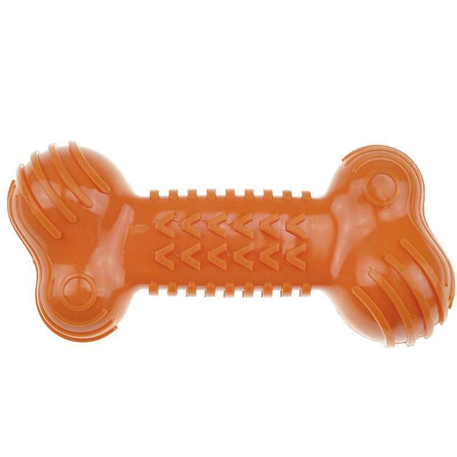 M-Pets (М-Петс) Play Dog Funbone – Игрушка жевательная Фанбон для собак; 18х8х5 см (Оранжевый): цены и характеристики